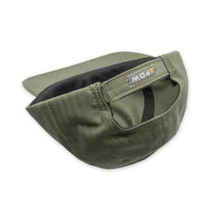 Six Panel Baseball Cap Herringbone Twill - Vintage Fatigue Green