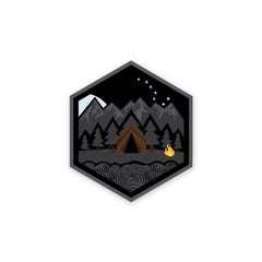 PDW All Terrain Campsite Night Mini-Sticker