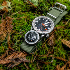 Expedition Watch Band Compass Kit Ti - OD Green