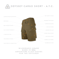 Odyssey Cargo Short ATC - All Terrain Brown