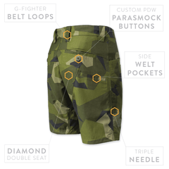 Raider Field Short NYCO - M90 Woodland
