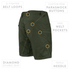 Raider Field Short NYCO - OD Green