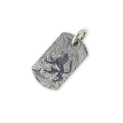 Steel Flame Titanium Dog Tag - Sea Wolf / All Terrain with Jump Ring