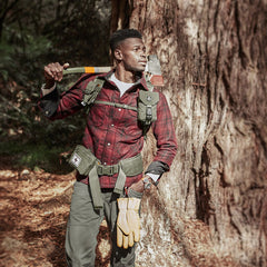 Shearling Mountain Jacket - Red Plaid