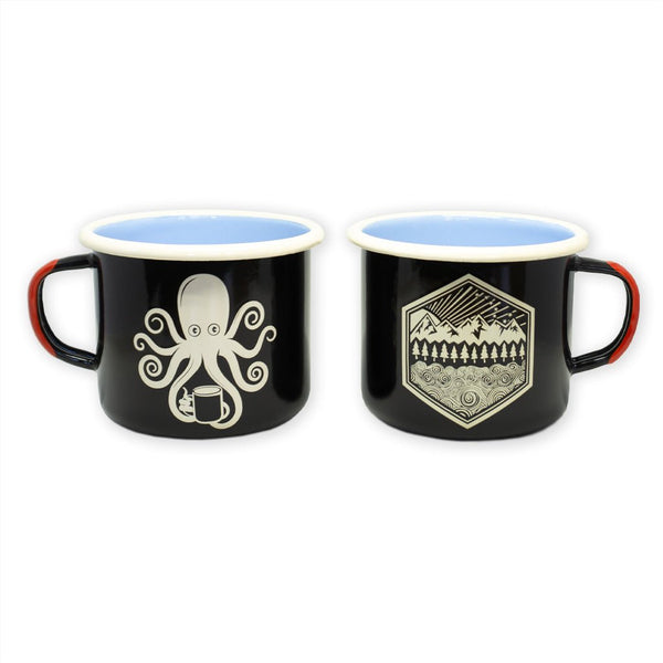SPD Kraken Koffee + All Terrain Enamelware Mugs