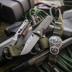 STS - Linen Micarta OD Green