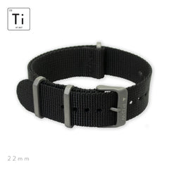 Ti-Ring Strap 22mm - Black