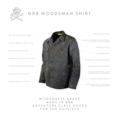 DRB Woodsman Shirt - Gray Tweed