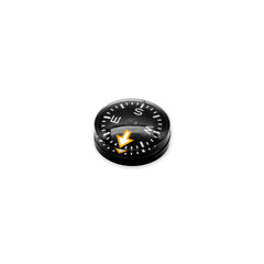 PDW A.G. Button Compass WCC Arrow, angled studio view showing 8mm profile