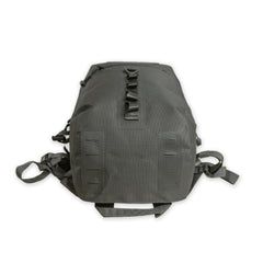 Detail of the bottom lashing rows and haul strap handles on the PDW All Terrain Pack 24L