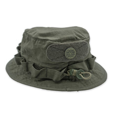 PDW Apex Boonie Hat rear loop panel and cinching chin strap detail