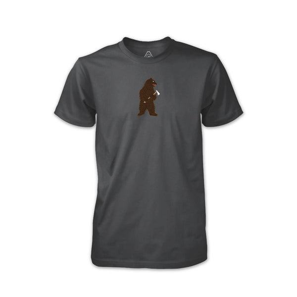 PDW Bushcraft Bear T-Shirt - Heavy Metal
