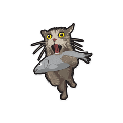 PDW Go Cat Go Sticker