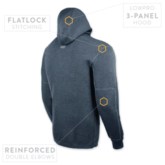 Orion Merino Hoodie FZ - Jager Blue