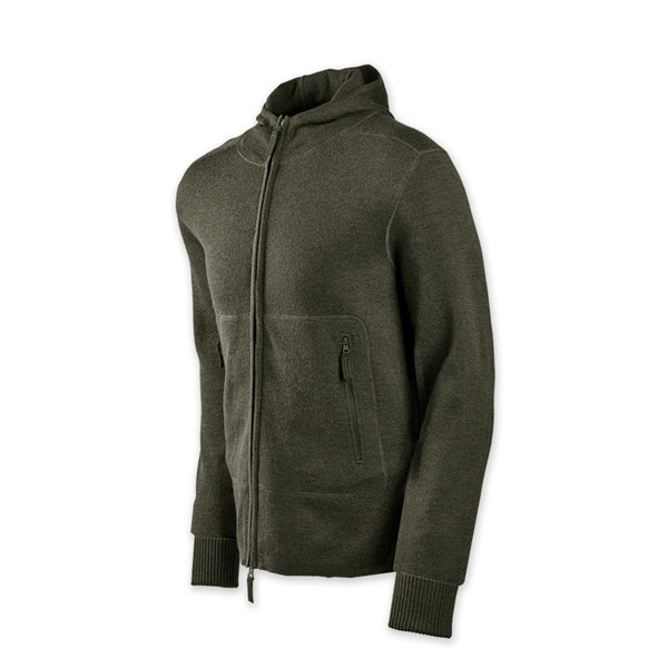 Orion Merino Hoodie FZ - Hunter Green