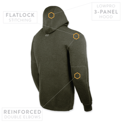 Orion Merino Hoodie FZ - Hunter Green