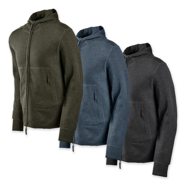 Orion Merino Hoodie FZ — Men's Full Zip Merino Hoodie | PDW