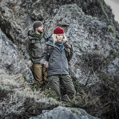 PDW SPD Paladin Soft-shell jacket universal field gray made in USA mountain trekking red beanie