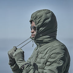 Stratus Down Hoodie - Spectre Green