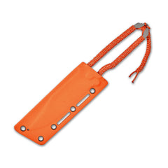 PDW SPD STS-SFLT minimalist EDC utility  pack knife orange cord wrap inside kydex sheath