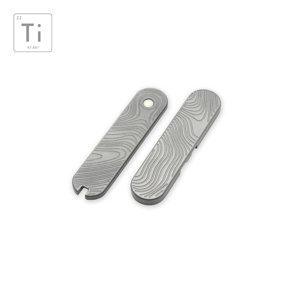 ◻️新品 PDW × VICTORINOX 58mm Topoチタンスケール Ti-SAK Scales Mini 58mm - Topo | PDW | Prometheus Design Werx