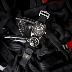 PDW SPD titanium FXDS watch strap 20mm black short length