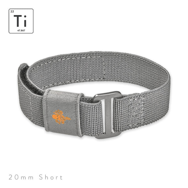 Ti-FXDS Strap 20mm - Gray Short