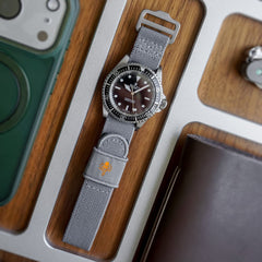 PDW SPD titanium FXDS watch strap 20mm gray short length