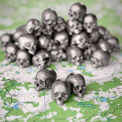 Anatomical Memento Mori Lanyard Bead Titanium