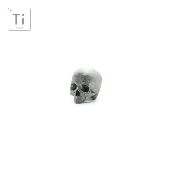Anatomical Memento Mori Lanyard Bead Titanium