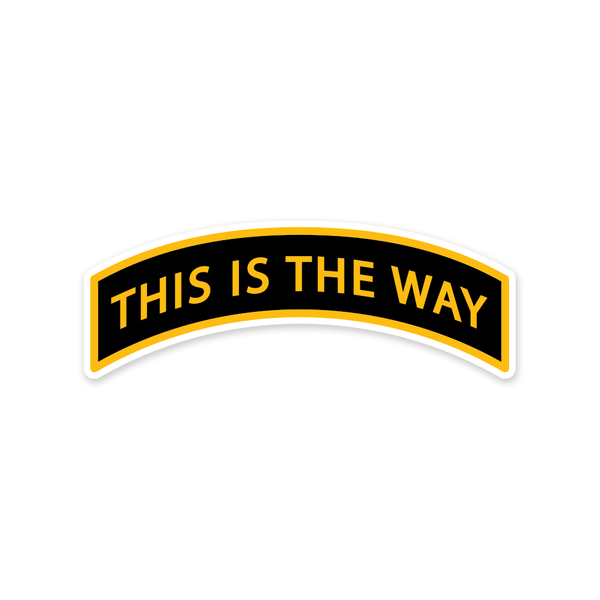 PDW This is the Way Tab Sticker