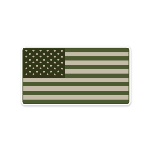 PDW US Flag Subdued Sticker