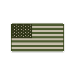 PDW US Flag Subdued Sticker