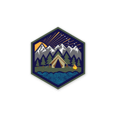 PDW All Terrain Campsite Mini-Sticker