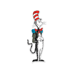 PDW Cat in the Hat and Backpack Sticker