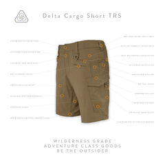 Delta Cargo Short TRS - All Terrain Brown