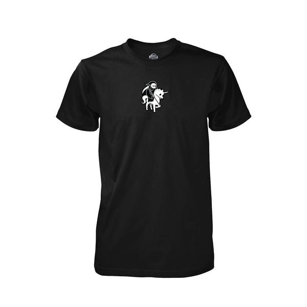 PDW Death Rides a Unicorn T-Shirt - Black