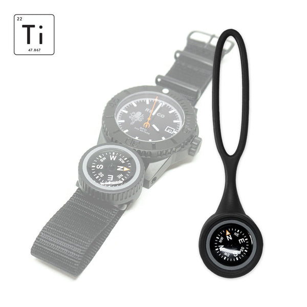 Expedition Watch Band Compass Kit Ti - PVD / Black