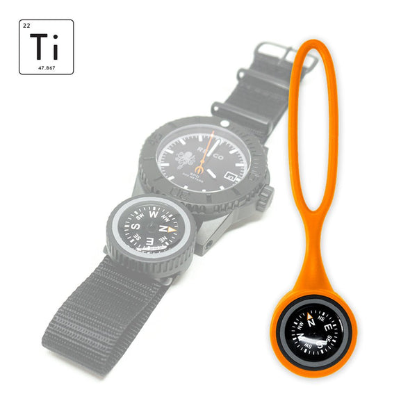 Expedition Watch Band Compass Kit Ti - PVD / Orange