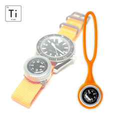 Expedition Watch Band Compass Kit TiP - Orange