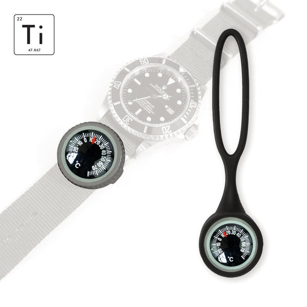 Expedition Watch Band Thermometer Kit Ti - Black - Celsius