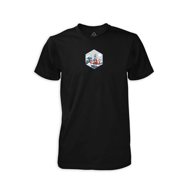 PDW Kraken Wave T-Shirt - Black