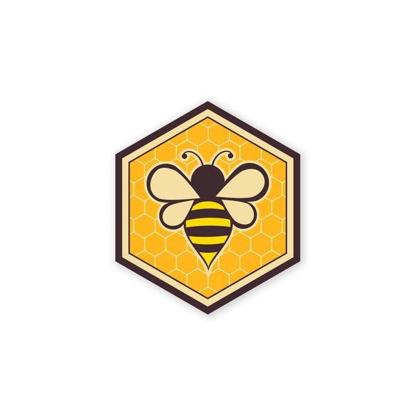 PDW Honey Bee Mini-Sticker