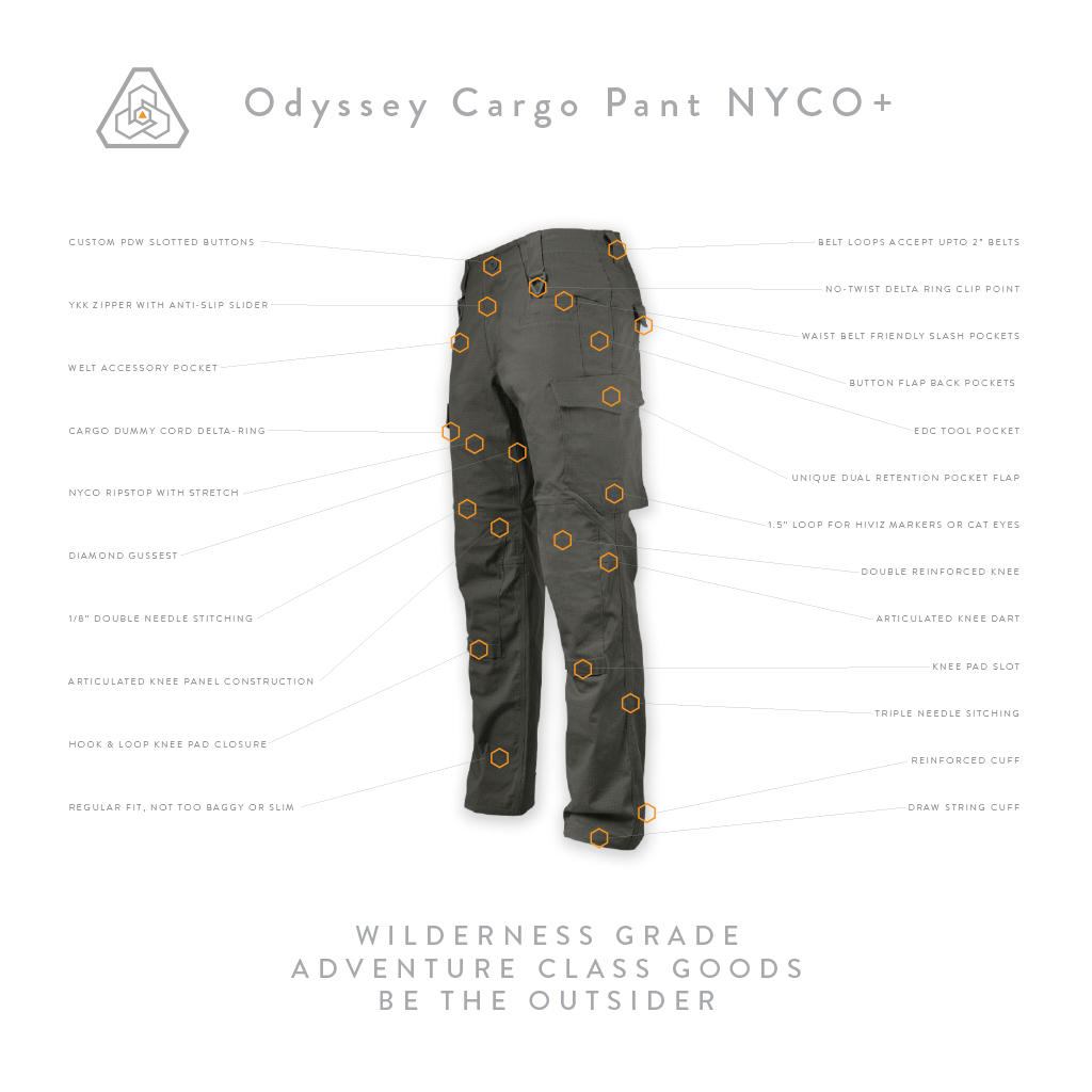Odyssey Cargo Pant NYCO+ - Universal Gray | PDW | Prometheus Design Werx