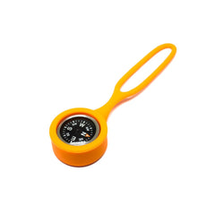 PDW Survival Compass in orange silicone carrier.