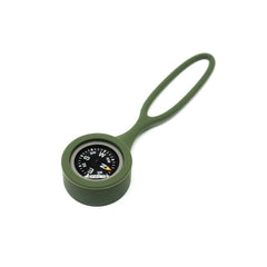 PDW titanium compass in OD Green silicone carrier