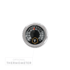PDW optional titanium fahrenheit thermometer.