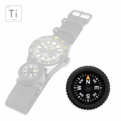 PDW Expedition Watch Band Compass Kit 2.0 PVD titanium on MN Para strap