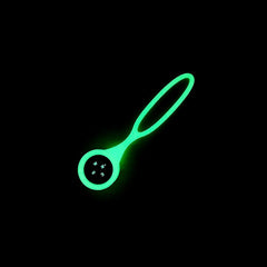 PDW titanium wrist compass inside glow-in-the-dark silicone case.