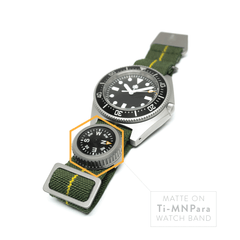 PDW titanium watch band compass on MN Para strap